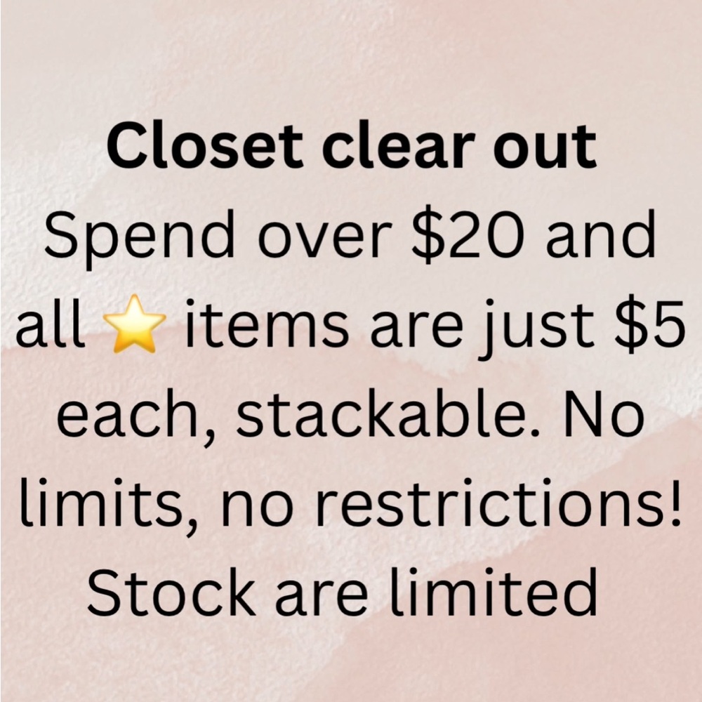 Closet Clear Out